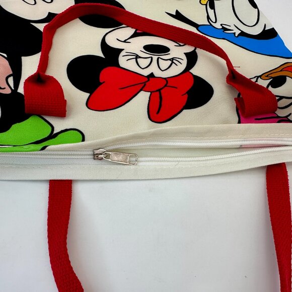 NEW Cartoon Character Canvas Tote Bag Mickey Minnie Goofy Donald Daisy Print - Picture 6 of 9